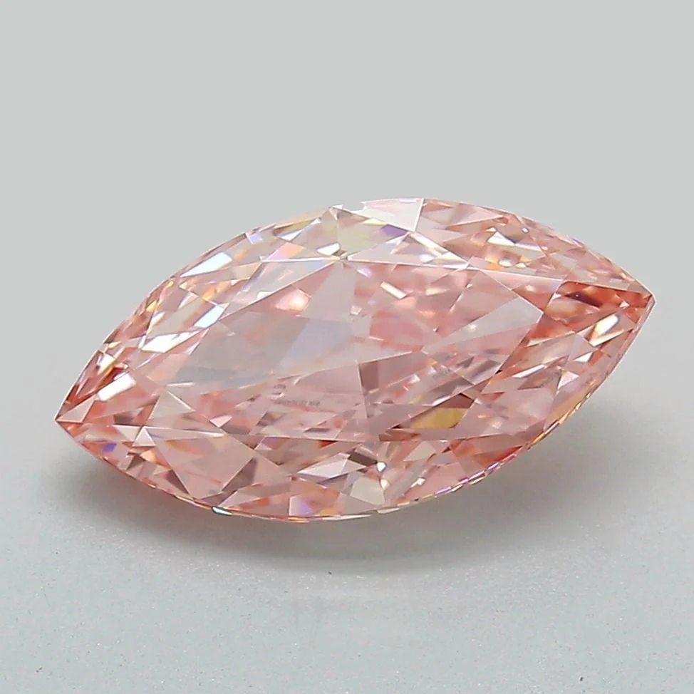 2.53 ct. Fancy Vivid Pink/VVS2 Marquise Lab Grown Diamond