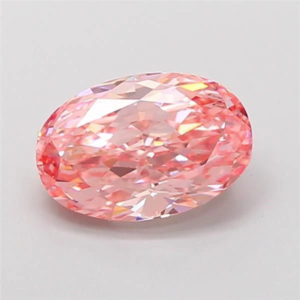 2.53 ct. Fancy Vivid Pink/VVS2 Oval Lab Grown Diamond