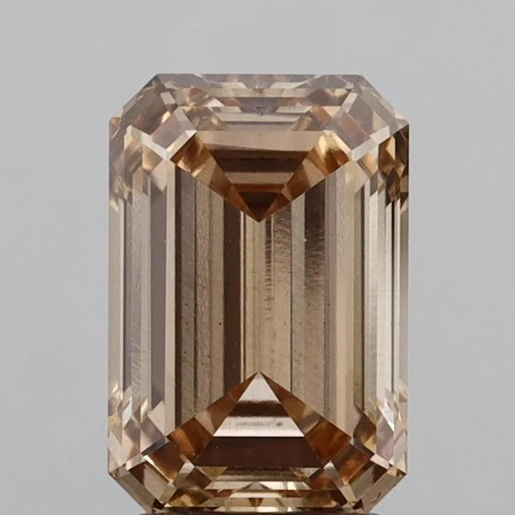 2.56 ct. Fancy Brown/VS2 Emerald Lab Grown Diamond