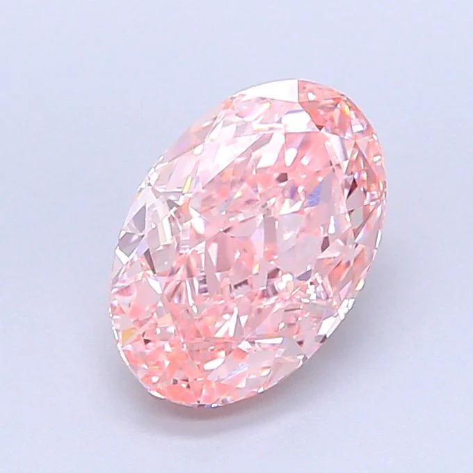 2.58 ct. Fancy Intense Pink/VVS2 Oval Lab Grown Diamond