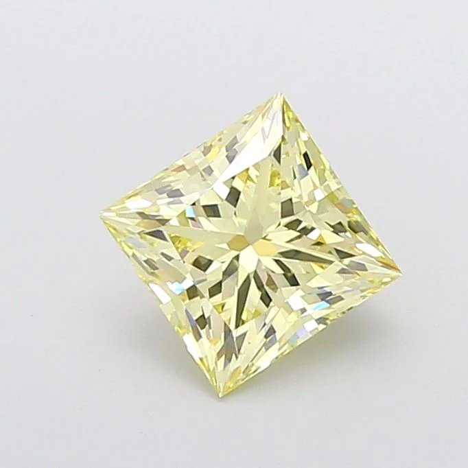 2.58 ct. Fancy Yellow/VVS2 Princess Lab Grown Diamond