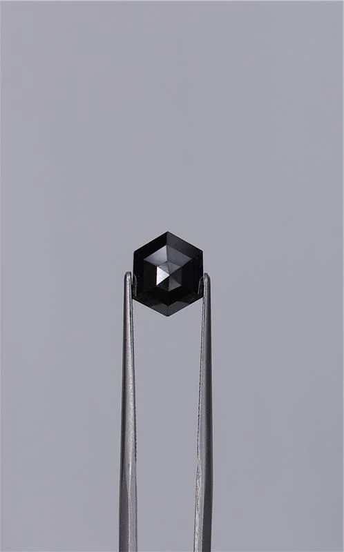 2.68 ct. Fancy Black/VVS2 Hexagonal Diamond