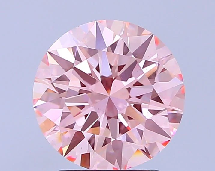2.70 ct. Fancy Intense Pink/VS1 Round Lab Grown Diamond