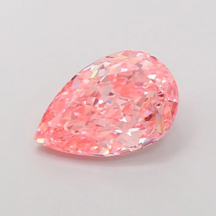 2.75 ct. Fancy Vivid Pink/VVS2 Pear Lab Grown Diamond