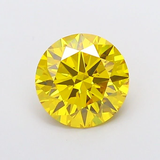 2.79 ct. Fancy Vivid Yellow/VVS2 Round Lab Grown Diamond