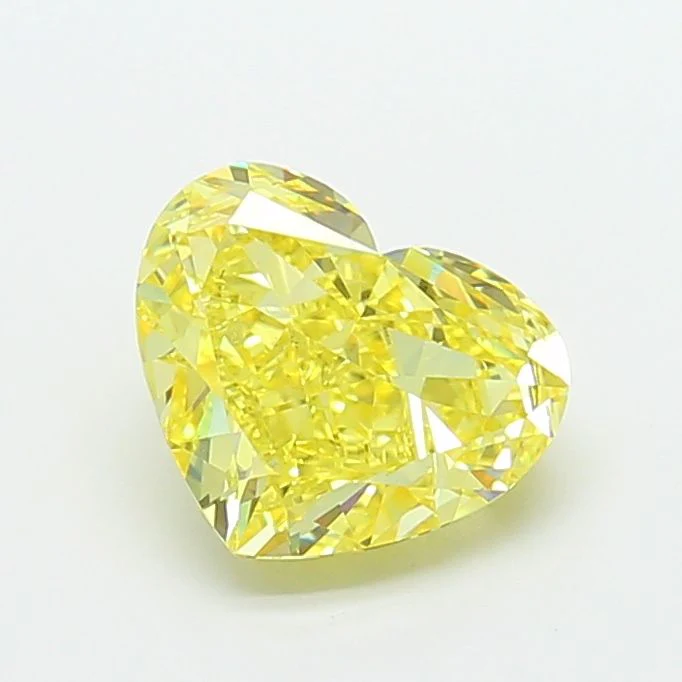 2.81 ct. Fancy Intense Yellow/VS2 Heart Lab Grown Diamond