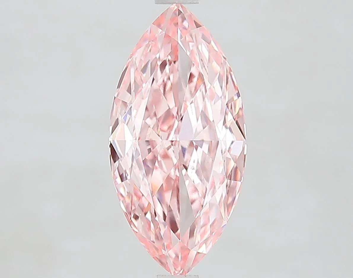 2.82 ct. Fancy Vivid Pink/VVS2 Marquise Lab Grown Diamond