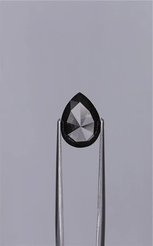 2.88 ct. Fancy Black/VVS2 Pear Diamond