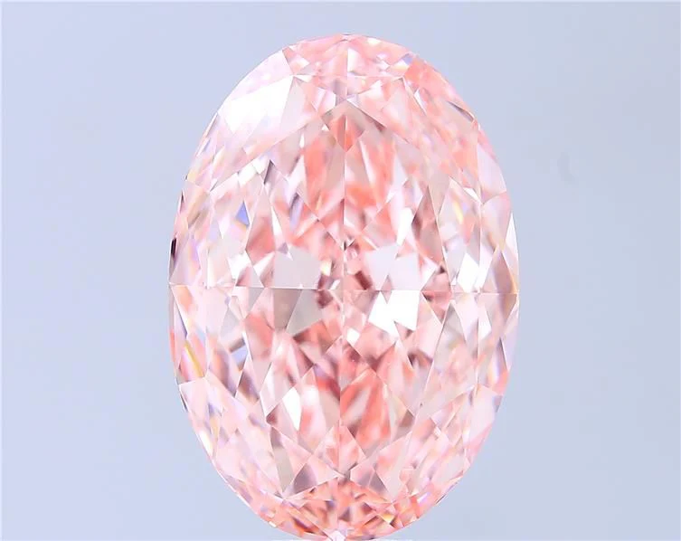 20.15 ct. Fancy Vivid Pink/VVS2 Oval Lab Grown Diamond