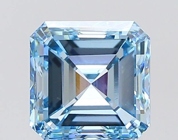 3.00 ct. Fancy Intense Blue/VS1 Asscher Lab Grown Diamond