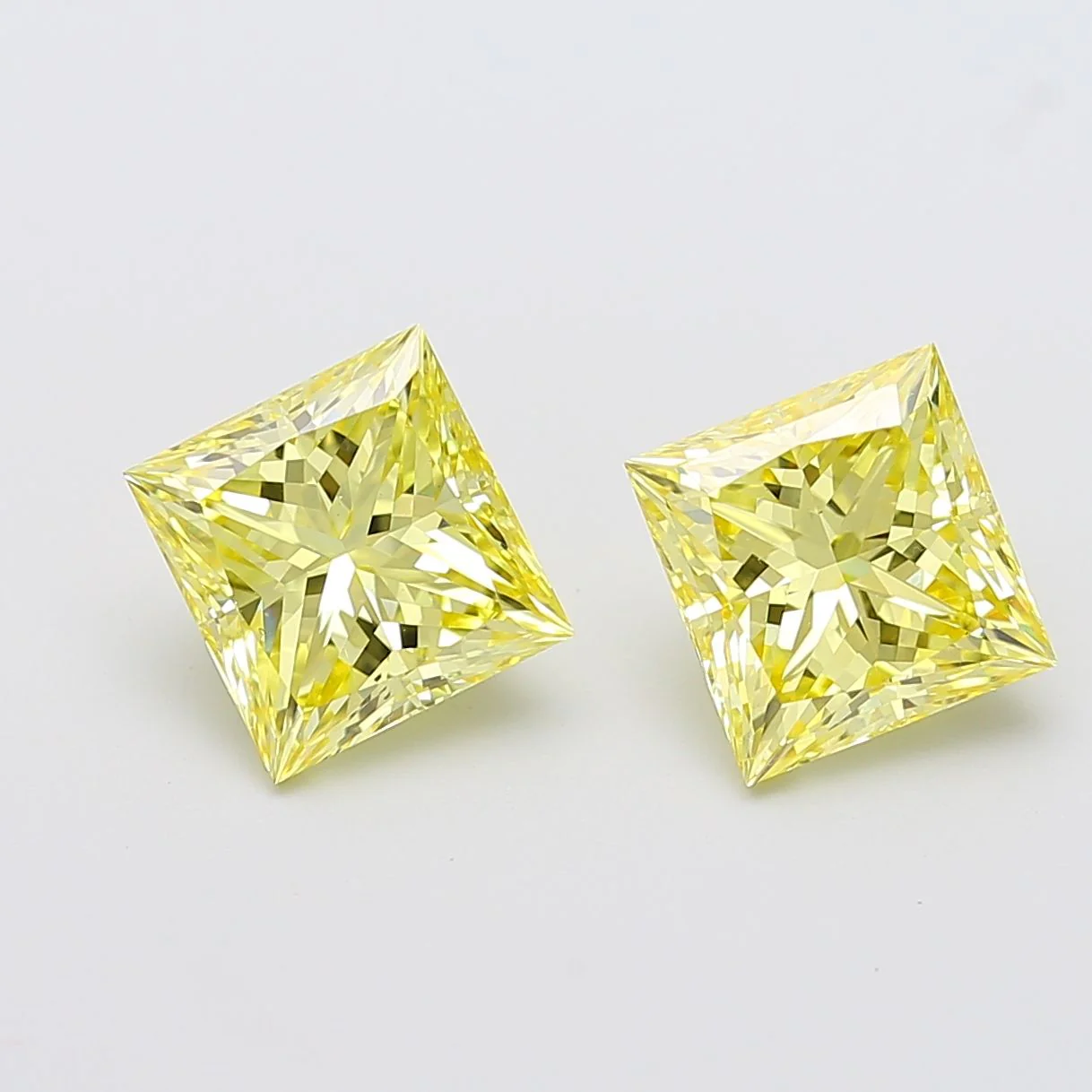 3.00 ct. Fancy Intense Yellow/VS2 Princess Lab Grown Diamond