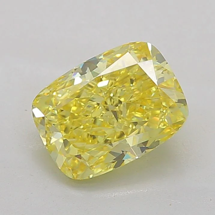 3.01 ct. Fancy Intense Yellow/VS1 Cushion Modified Lab Grown Diamond