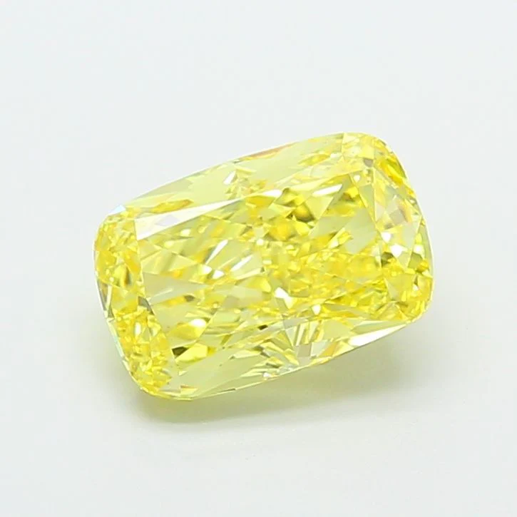 3.01 ct. Fancy Intense Yellow/VS1 Cushion Modified Lab Grown Diamond