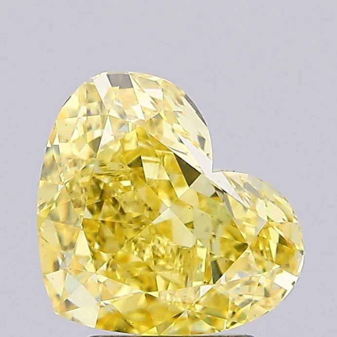 3.01 ct. Fancy Intense Yellow/VS1 Heart Lab Grown Diamond