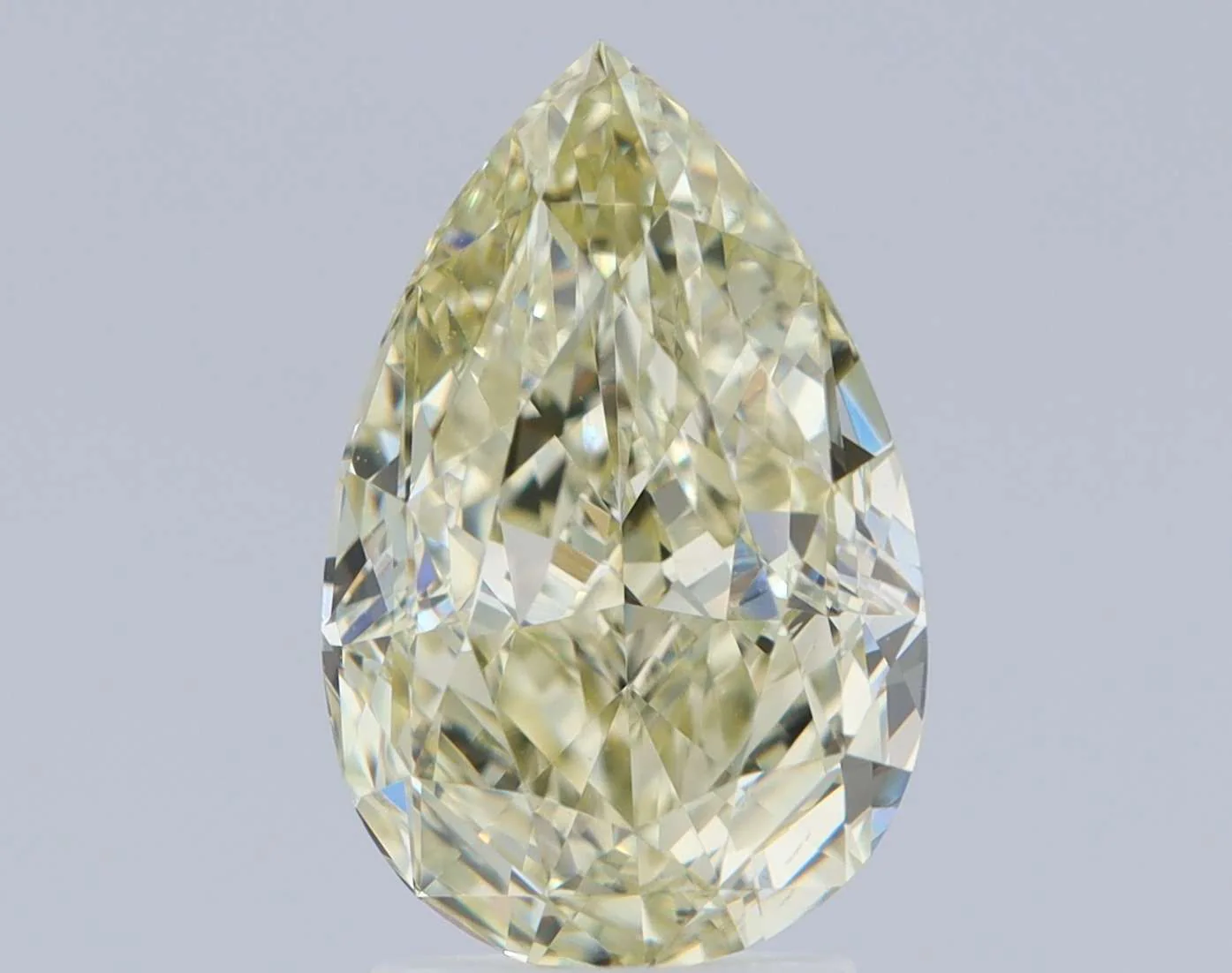 3.01 ct. Fancy Light Brownish Greenish Yellow/VS1 Pear Diamond