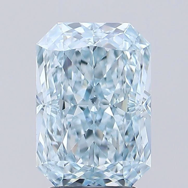 3.01 ct. Fancy Vivid Blue/VVS2 Radiant Lab Grown Diamond