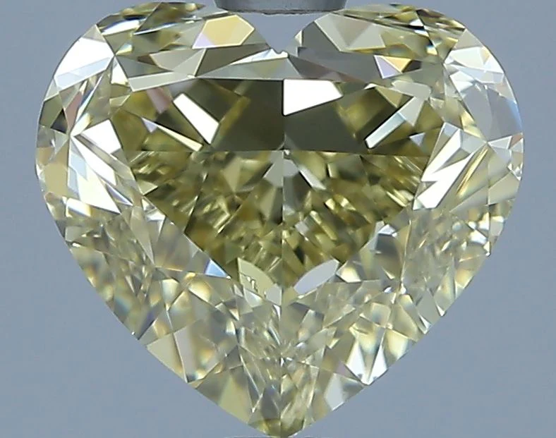 3.01 ct. Fancy Yellow/SI1 Heart Diamond