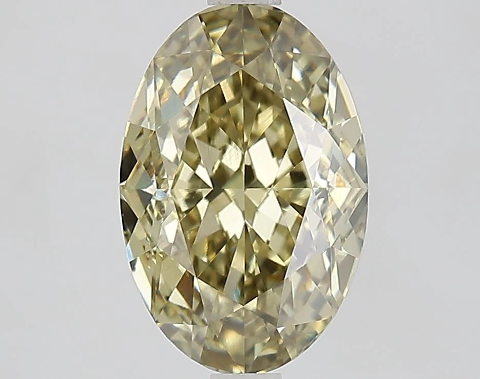 3.01 ct. Fancy Yellow/VVS2 Oval Lab Grown Diamond