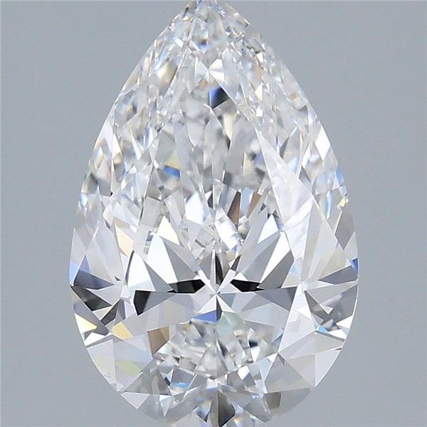 3.02 ct. D/VVS2 Pear Lab Grown Diamond