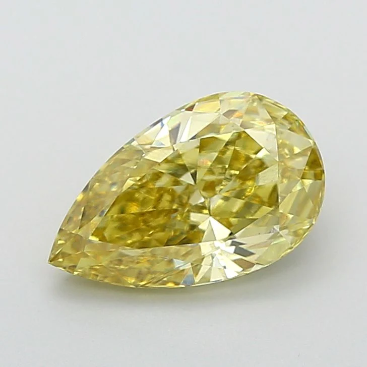 3.02 ct. Fancy Intense Yellow/VS1 Pear Lab Grown Diamond