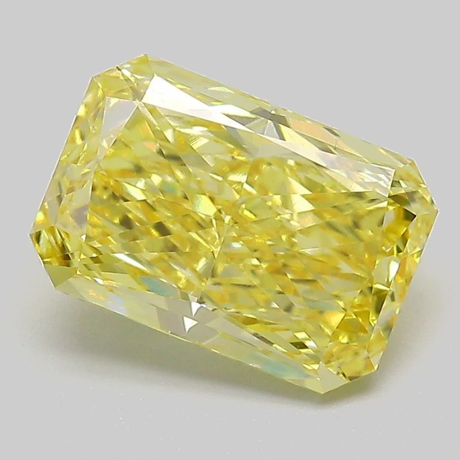3.02 ct. Fancy Intense Yellow/VS1 Radiant Lab Grown Diamond