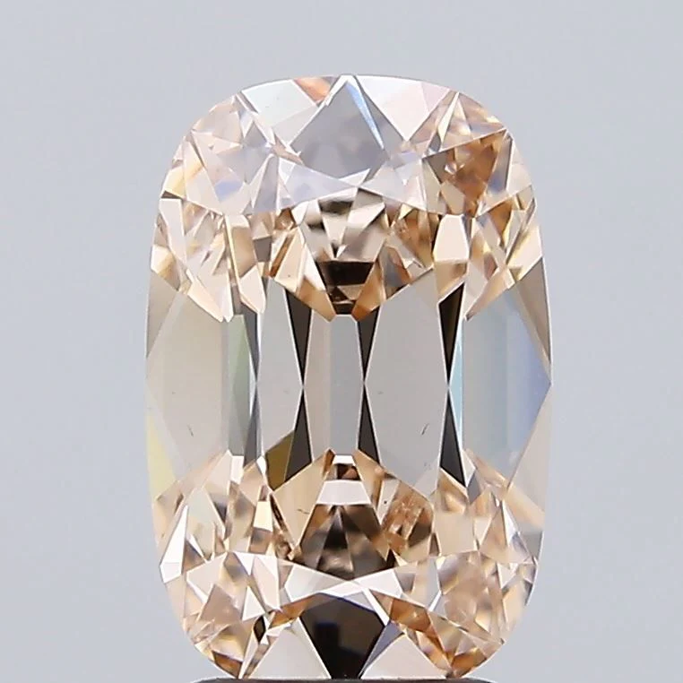 3.02 ct. Fancy Light Brown/VS1 Cushion Brilliant Lab Grown Diamond