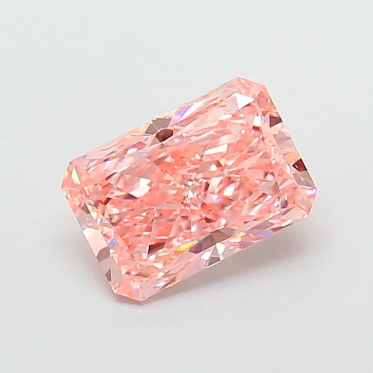 3.02 ct. Fancy Vivid Pink/VS1 Radiant Lab Grown Diamond