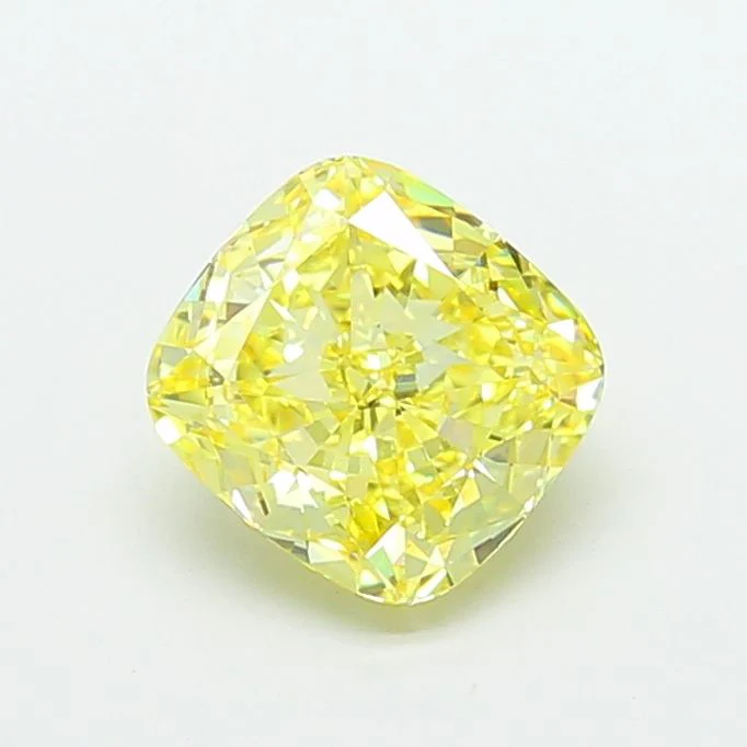 3.03 ct. Fancy Intense Yellow/VS1 Cushion Modified Lab Grown Diamond
