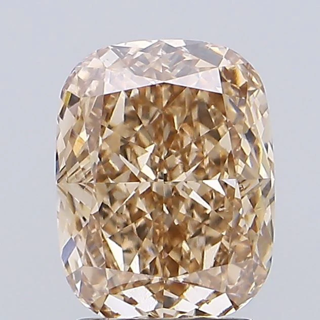 3.03 ct. Fancy Light Brown/VS1 Cushion Modified Lab Grown Diamond