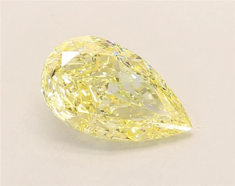3.03 ct. Fancy Light Yellow/VS1 Pear Lab Grown Diamond