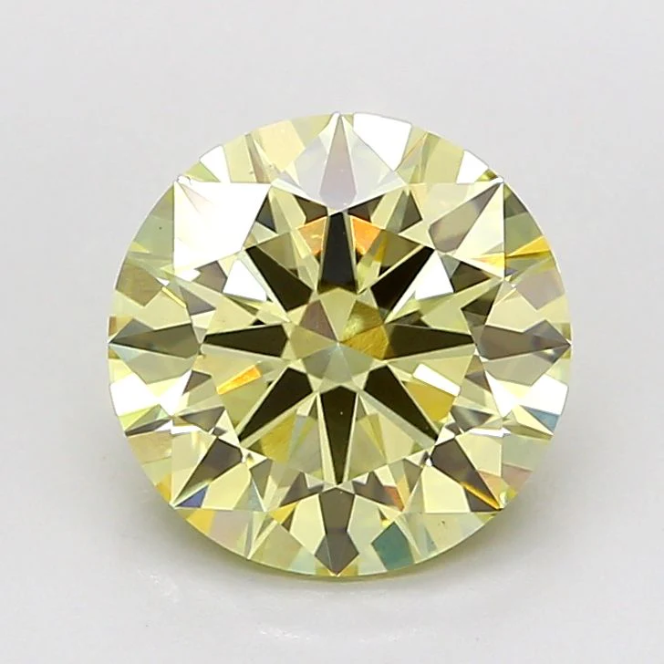 3.03 ct. Fancy Light Yellow/VS1 Round Lab Grown Diamond