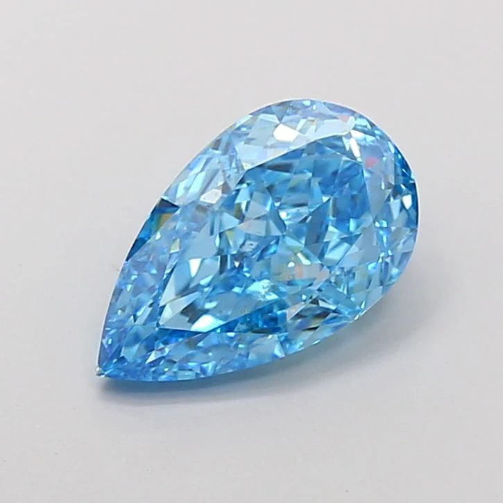 3.03 ct. Fancy Vivid Blue/VVS2 Pear Lab Grown Diamond
