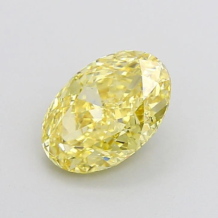 3.04 ct. Fancy Intense Yellow/VS1 Oval Lab Grown Diamond