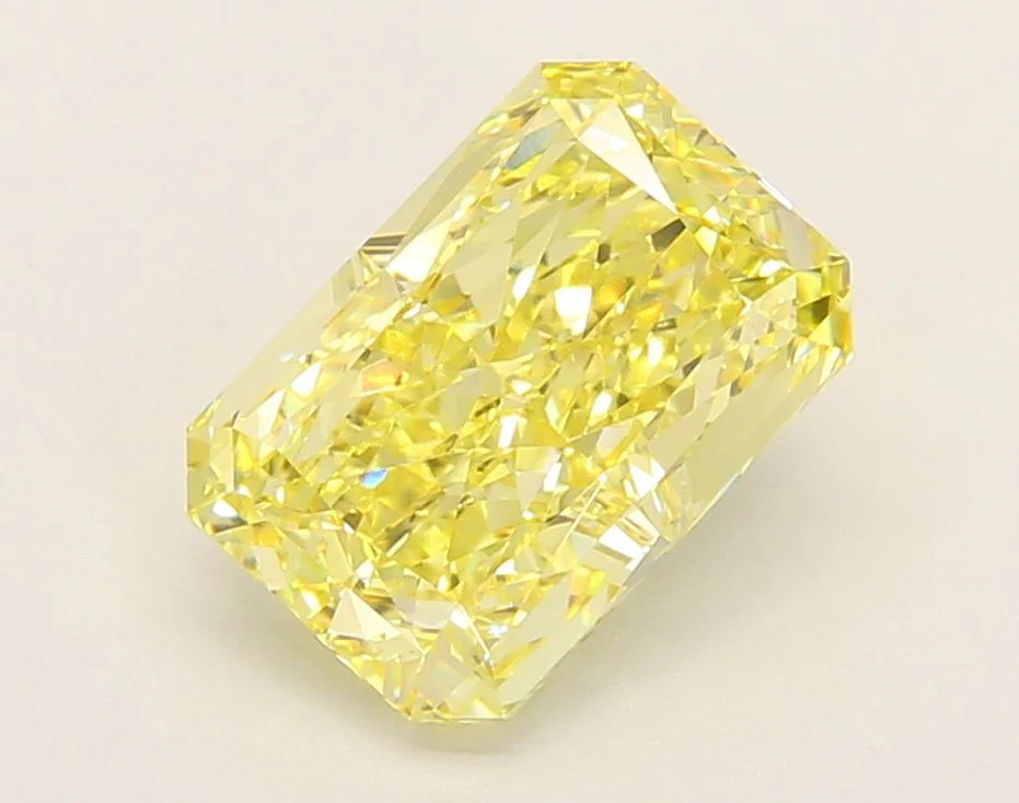 3.04 ct. Fancy Intense Yellow/VVS2 Radiant Lab Grown Diamond
