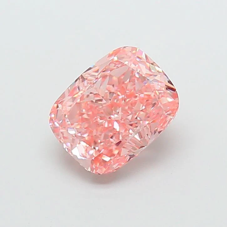 3.04 ct. Fancy Vivid Pink/VS1 Cushion Modified Lab Grown Diamond