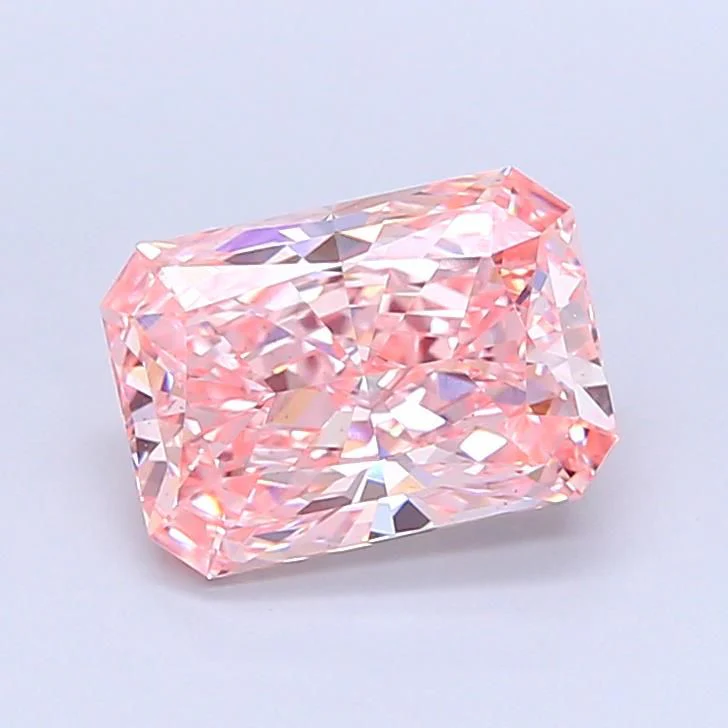 3.04 ct. Fancy Vivid Pink/VS1 Radiant Lab Grown Diamond