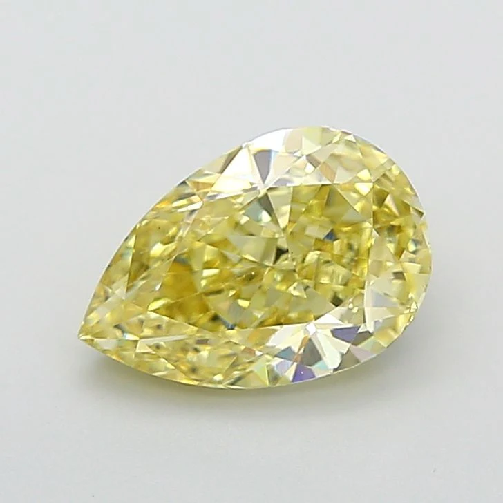 3.04 ct. Fancy Yellow/VS1 Pear Lab Grown Diamond