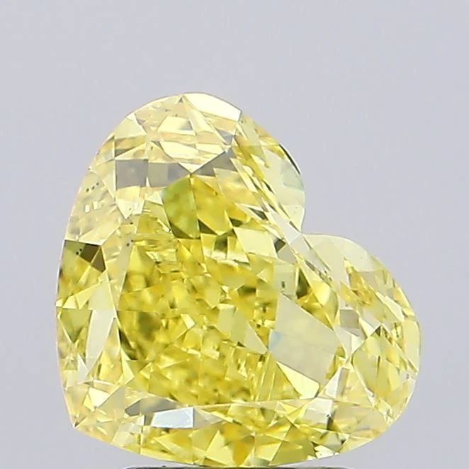 3.05 ct. Fancy Intense Yellow/VS1 Heart Lab Grown Diamond