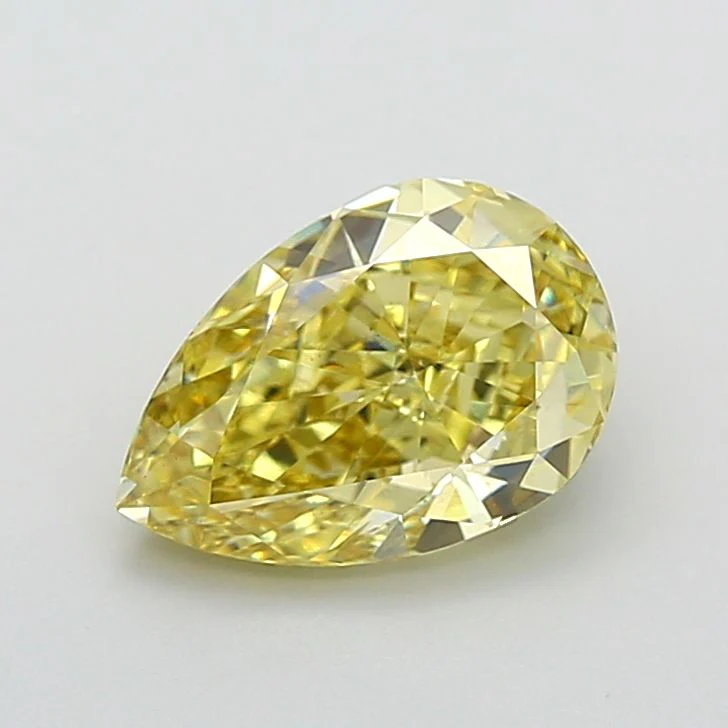 3.05 ct. Fancy Intense Yellow/VS1 Pear Lab Grown Diamond