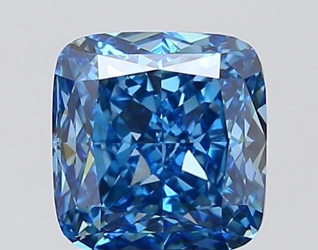 3.05 ct. Fancy Vivid Blue/VVS2 Cushion Modified Lab Grown Diamond
