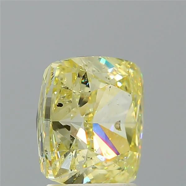 3.05 ct. Fancy Yellow/SI2 Cushion Modified Diamond