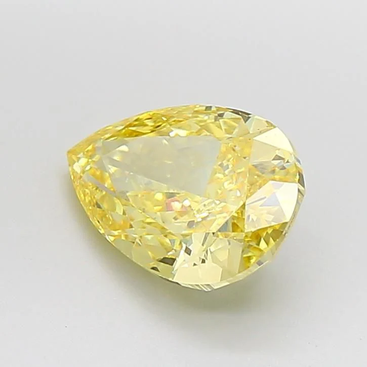 3.06 ct. Fancy Intense Yellow/VS2 Pear Lab Grown Diamond