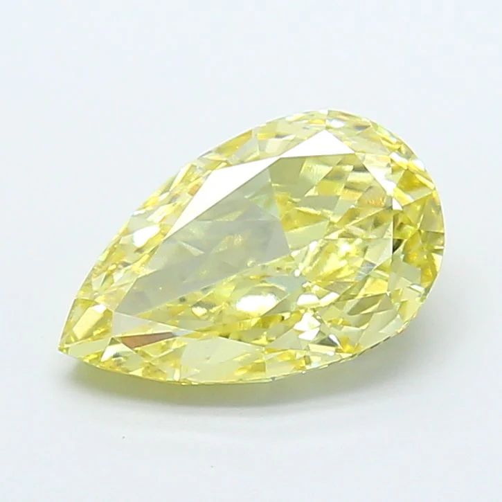3.06 ct. Fancy Intense Yellow/VVS2 Pear Lab Grown Diamond