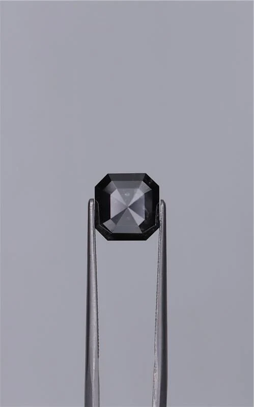 3.07 ct. Fancy Black/VVS2 Asscher Diamond