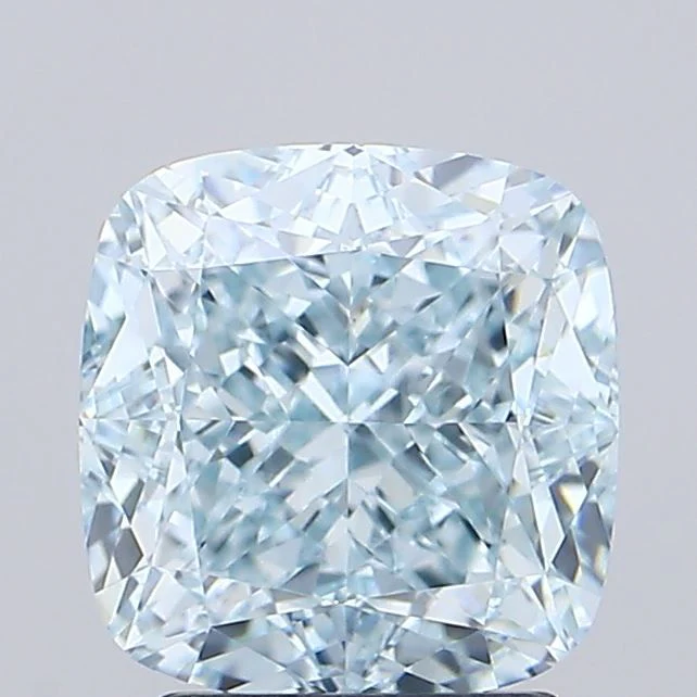 3.07 ct. Fancy Intense Blue/VVS2 Cushion Modified Lab Grown Diamond