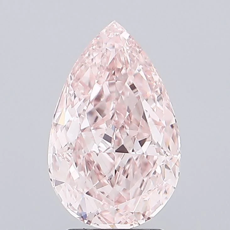3.07 ct. Fancy Intense Pink/VVS2 Pear Lab Grown Diamond