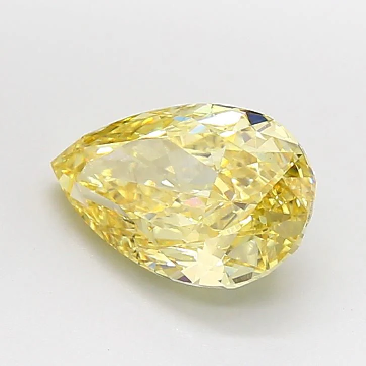 3.07 ct. Fancy Intense Yellow/VS2 Pear Lab Grown Diamond