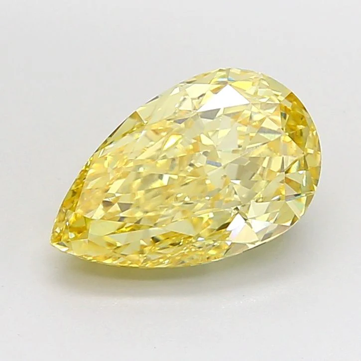 3.07 ct. Fancy Intense Yellow/VVS2 Pear Lab Grown Diamond