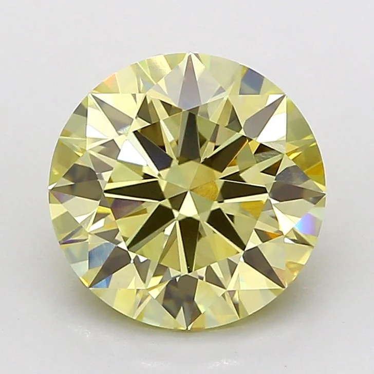 3.07 ct. Fancy Yellow/VS1 Round Lab Grown Diamond