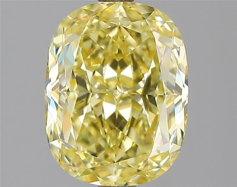 3.08 ct. Fancy Intense Yellow/SI1 Cushion Brilliant Diamond